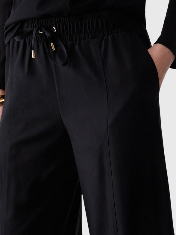 Black wide legs trousers - 4