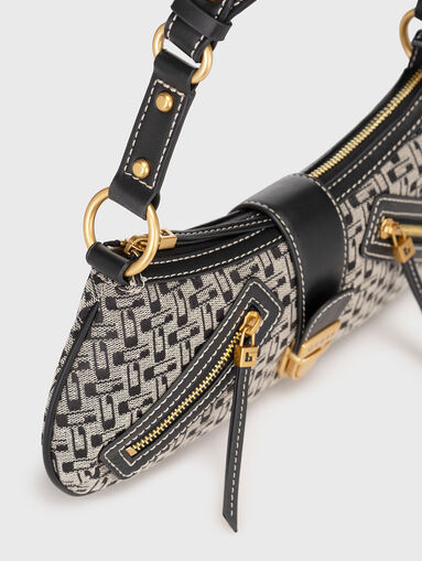 Shoulder bag with monogram print  - 5