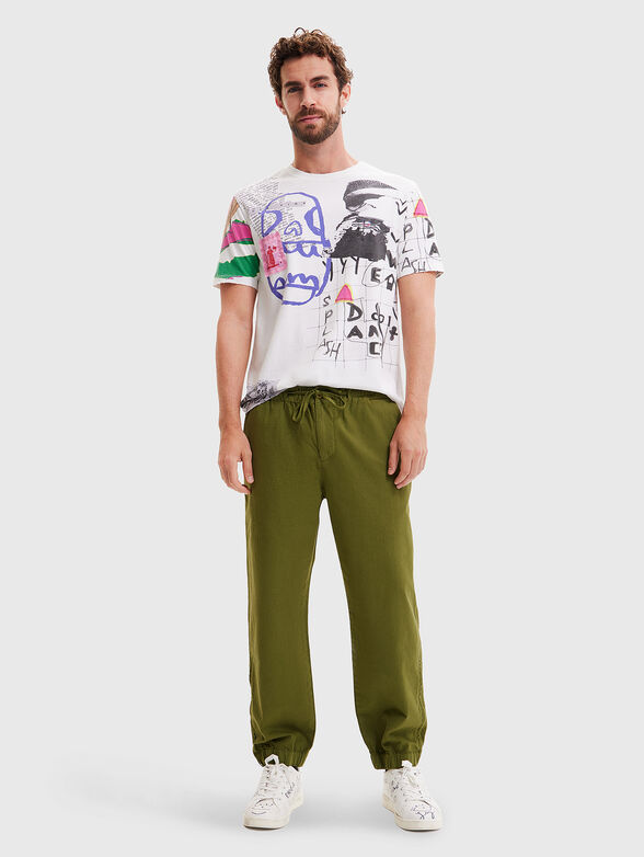 DRAKE cotton T-shirt with art print - 4