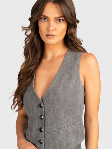 Vest with buttons - 4