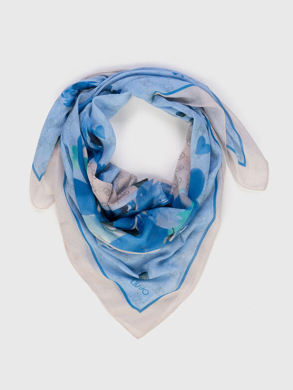 Logo print scarf - 1