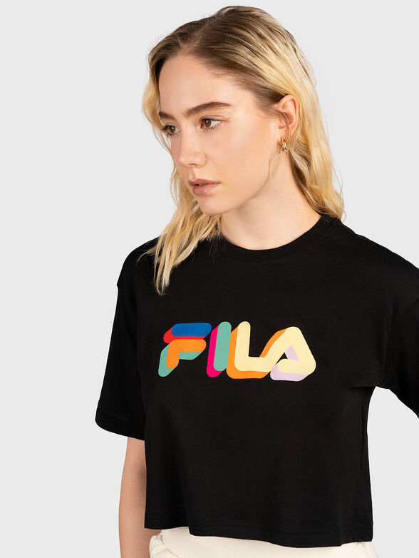 BEUNA black cropped T-shirt - 4