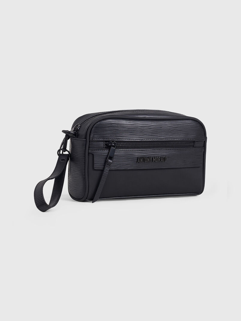 POUCH IN FAUX LEATHER.METAL ZI - 3