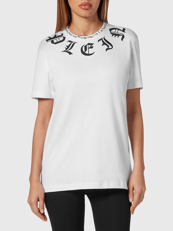 Тениска GOTHIC в бял цвят - 1