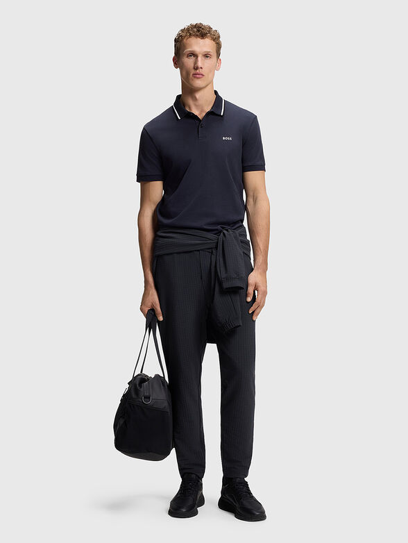 Zipp pants with embossed texture - 4