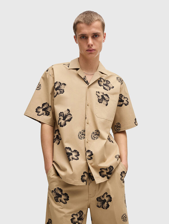 Floral print shirt - 1