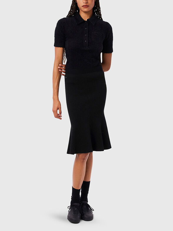 Ribbed midi skirt - 5