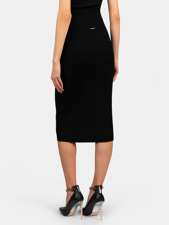 Merino wool black skirt - 2
