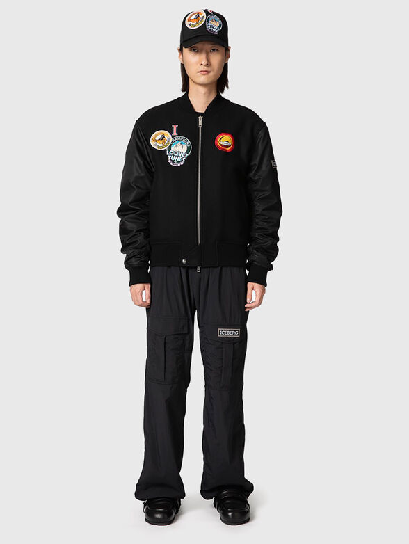 Bomber jacket with cartoon characters  - 2