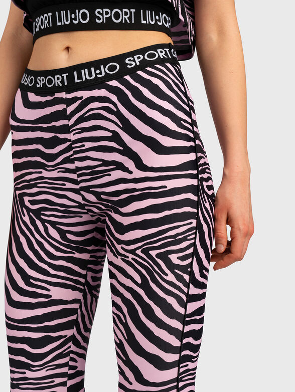 Leggings with animal print - 4