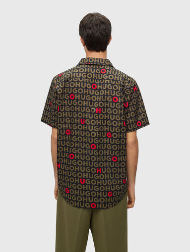 ELLINO shirt with monogram logo print - 3