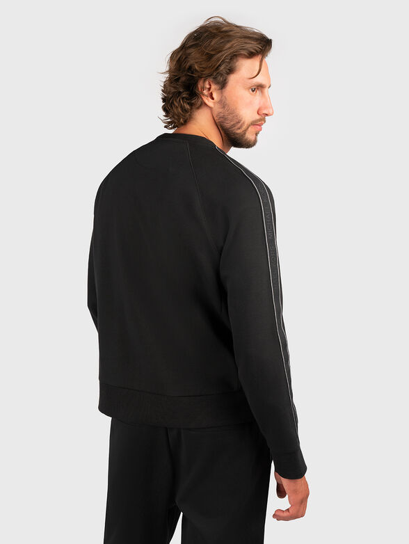 Black sweatshirt with logo details - 2