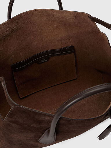 Suede bag with logo - 5