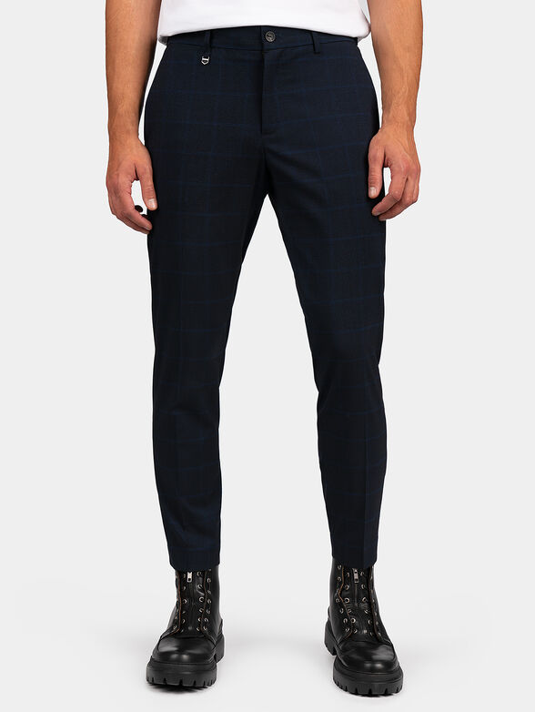 ARTHUR  Blue plaid trousers - 1