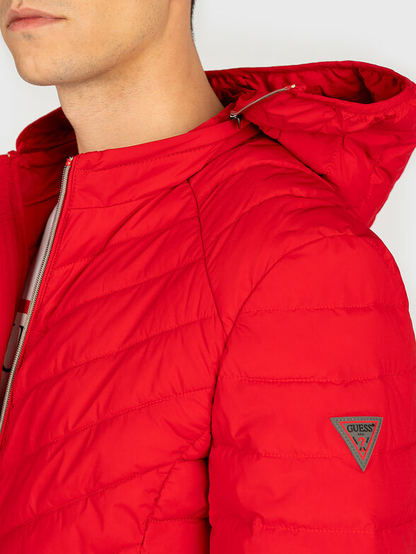 Padded jacket with quilted look - 2