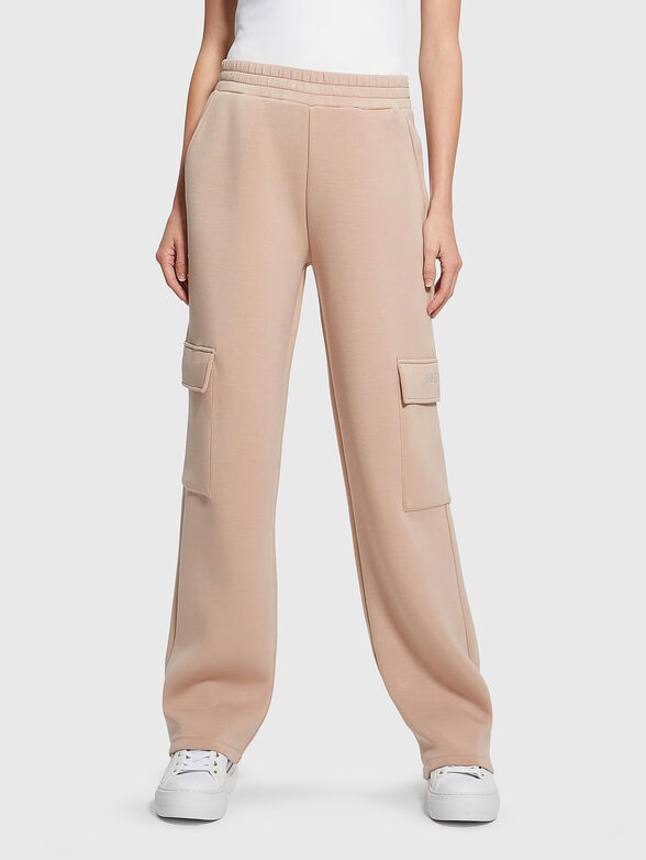 Beige sports pants - 1