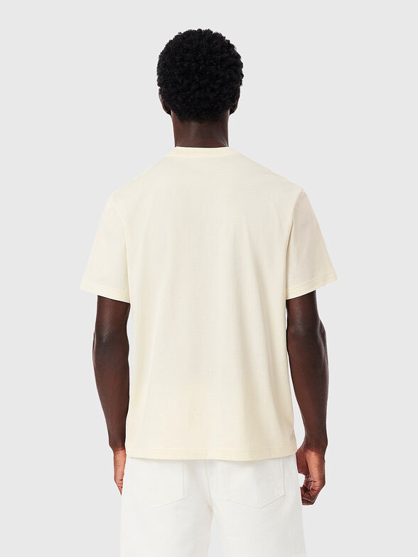 Cotton T-shirt with logo embroidery - 3