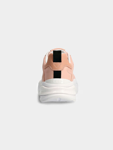 BESTIE running sneakers in pale pink color - 3