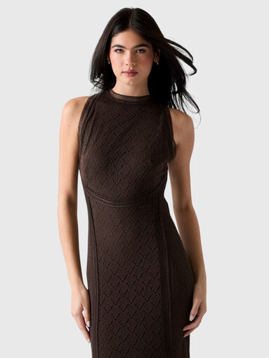 Dress with openwork knit  - 4