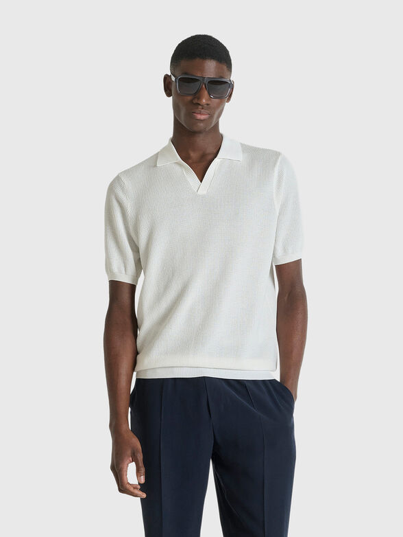 Dark blue polo shirt - 1