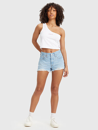 501™ blue denim shorts - 5