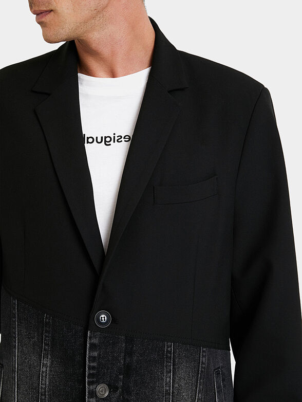 Jacket with denim inserts - 2