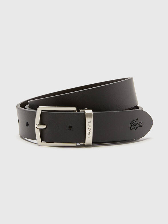 Two pin buckle leather belt set - 1