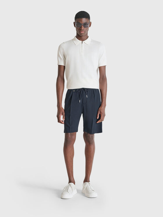 Къси панталони от вискозен бленд - 1