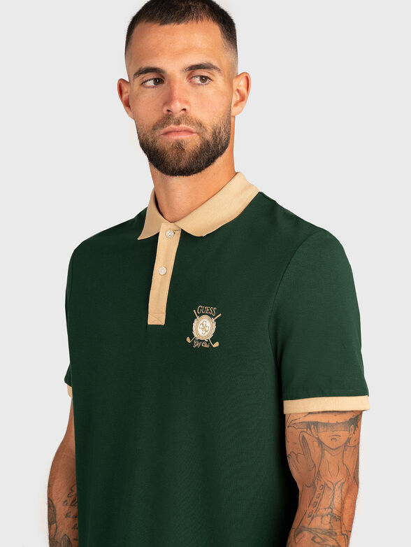 Polo shirt with accent collar - 4