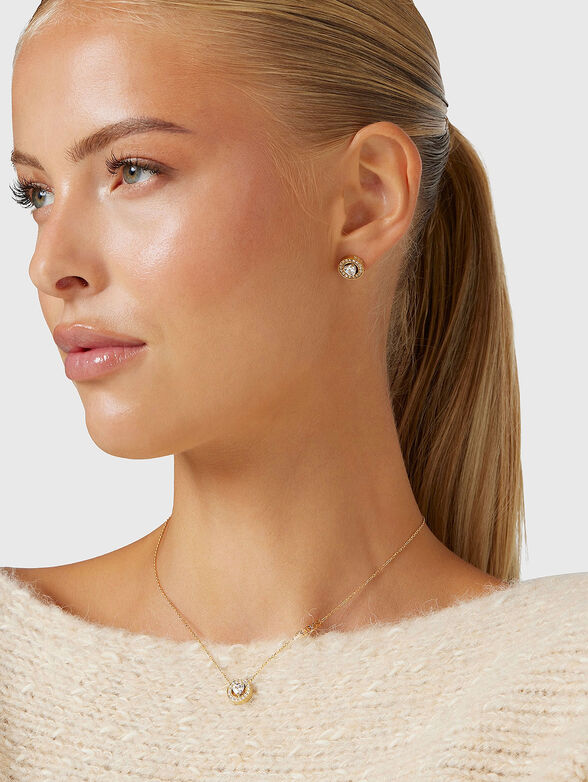 Necklace with rhinestones - 2