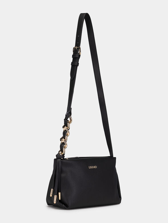 Crossbody bag with an accent chain on the strap - 2