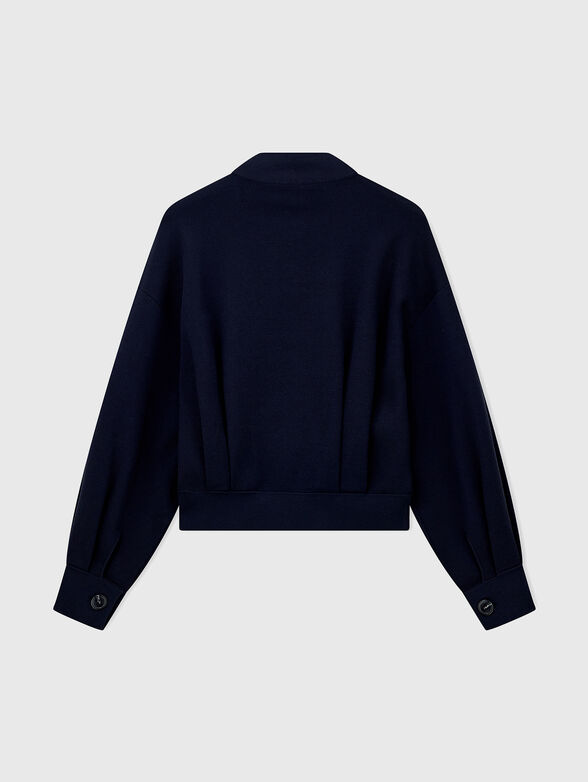 Dark blue jacket with buttons - 3