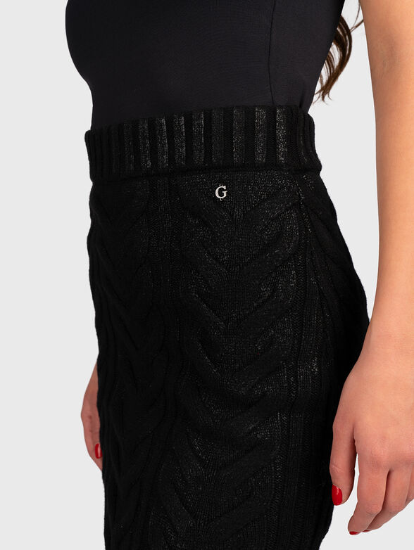 DIANE black knitted skirt  - 3