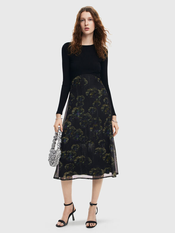 DARK PENSEE dress with contrast design - 4