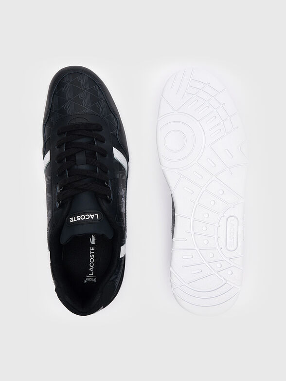 Monogram leather sneakers - 6