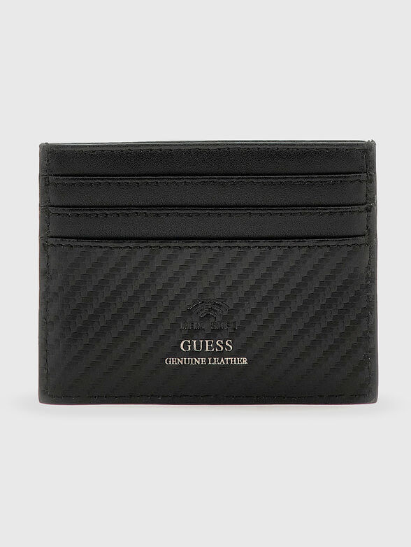 Black leather card holder - 2