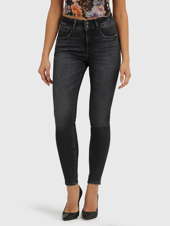 Black jeans with washed effect - 1