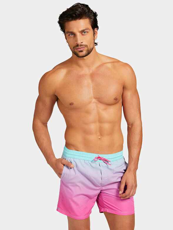 Swim trunks with ombre effect - 1