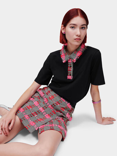 Boucl&eacute; mini skirt - 5