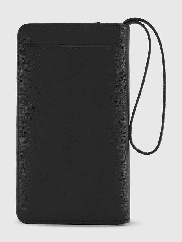 Saffiano effect logo wallet - 3