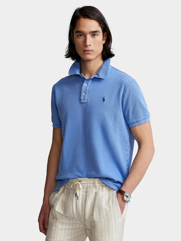 Cotton Polo-shirt with logo - 1