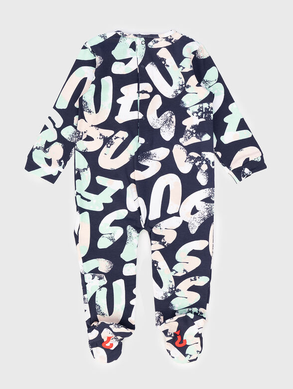 Bodysuit with triangular logo accent - 2