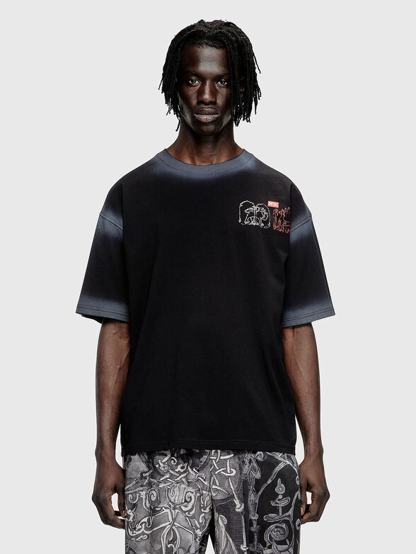 T-BOXT-T10 cotton t-shirt with accent print - 1