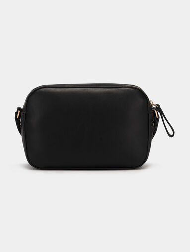 Black crossbody bag with intertwined texture - 3