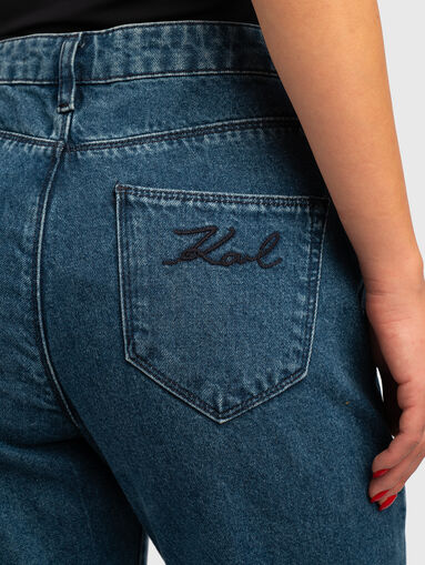 High waisted straight jeans - 3