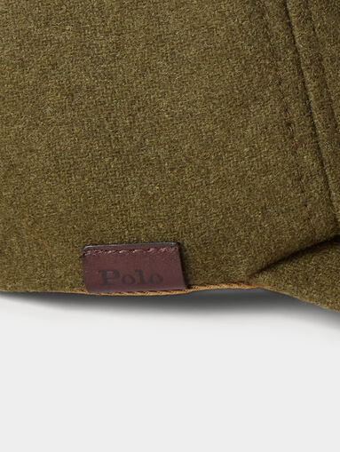 Wool blend hat with leather details - 4