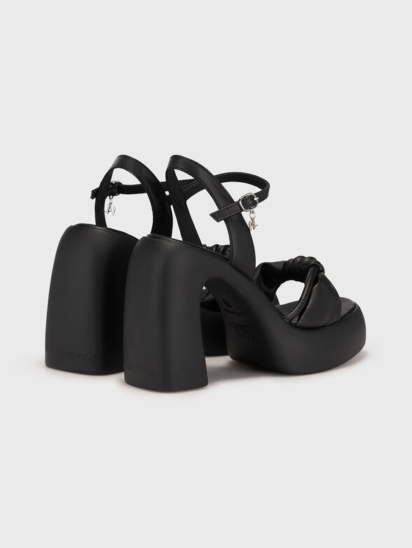 ASTRAGON HI black heeled sandals - 3