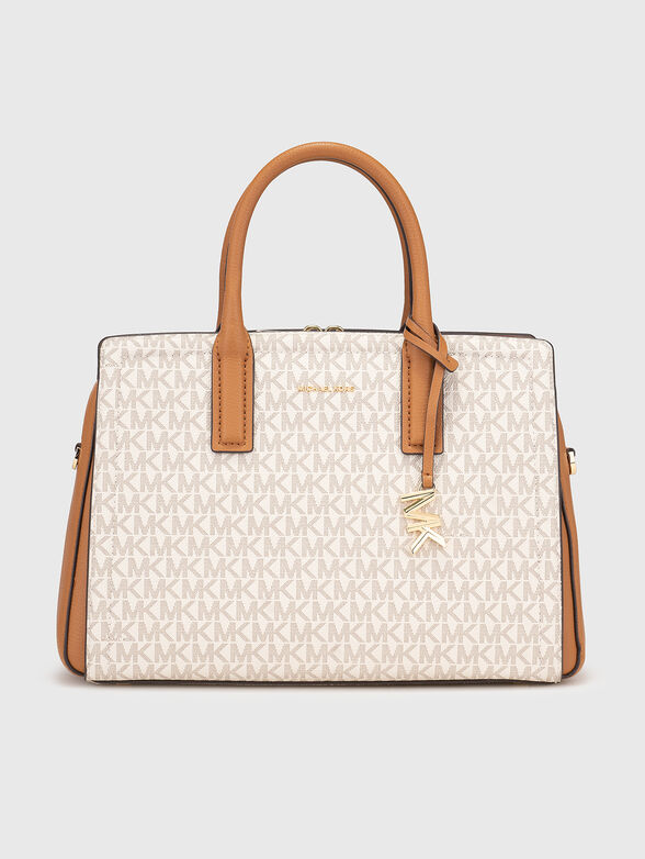 Bag with logo print and removable handle - 1