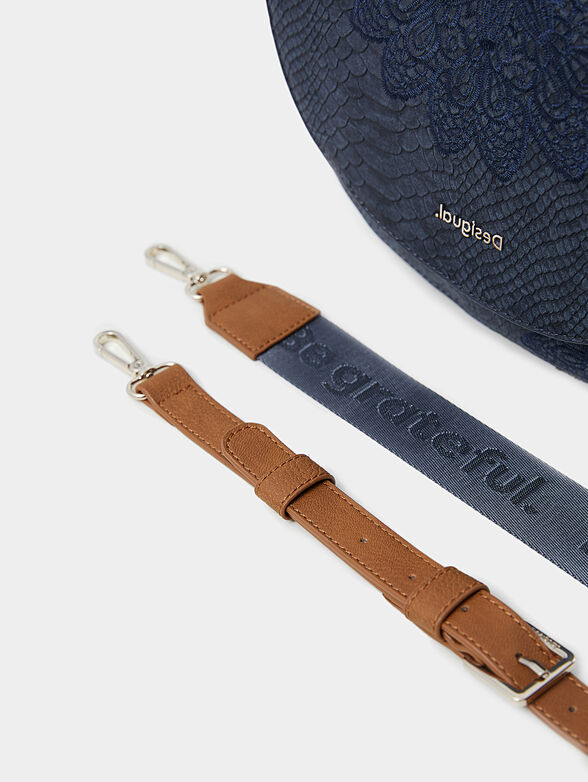 Crossbody bag BREMEN in blue color - 5