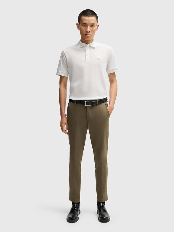 Piqué cotton polo shirt - 1